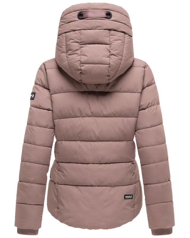 Navahoo Steppjacke »Amayaa« mit Kapuze stylische Damen Winterjacke mit coolen Applikationen