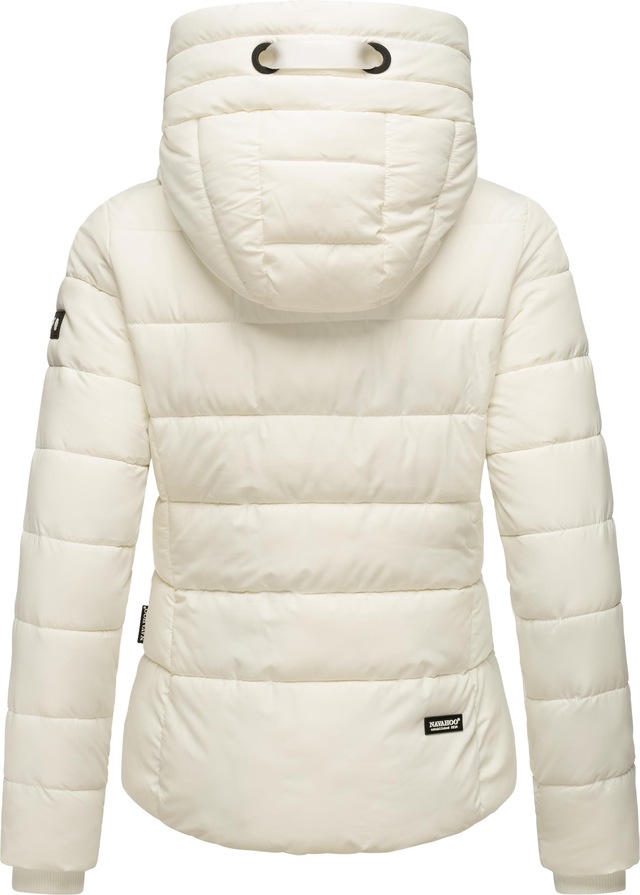 Navahoo Steppjacke »Amayaa« mit Kapuze stylische Damen Winterjacke mit coolen Applikationen