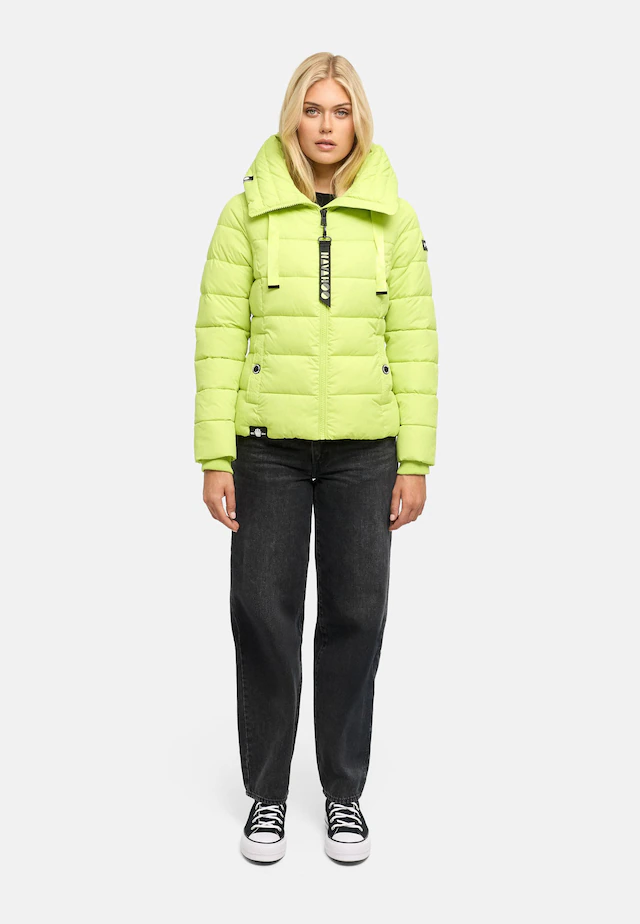 Navahoo Steppjacke »Amayaa« mit Kapuze stylische Damen Winterjacke mit coolen Applikationen