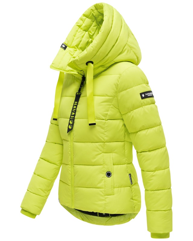 Navahoo Steppjacke »Amayaa« mit Kapuze stylische Damen Winterjacke mit coolen Applikationen