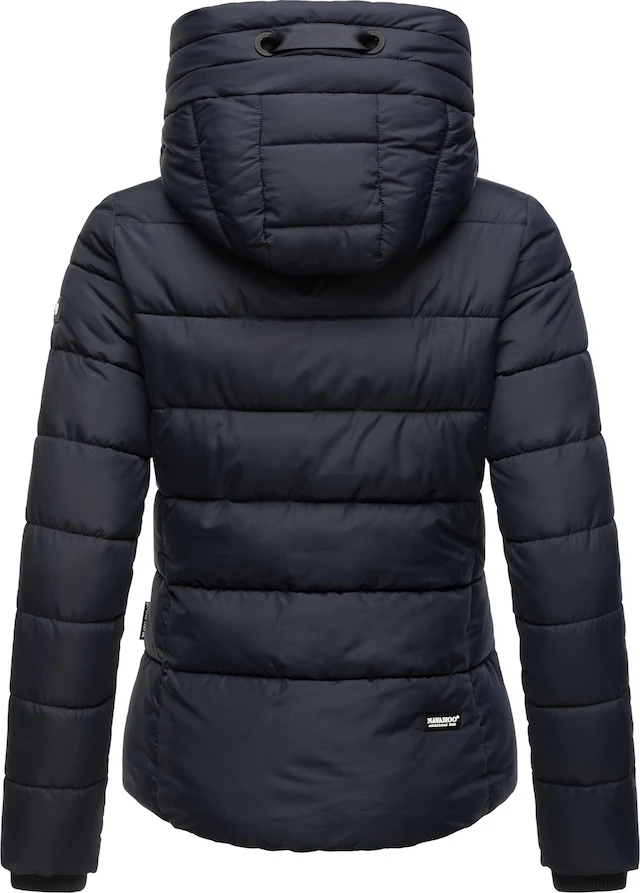 Navahoo Steppjacke »Amayaa« mit Kapuze stylische Damen Winterjacke mit coolen Applikationen