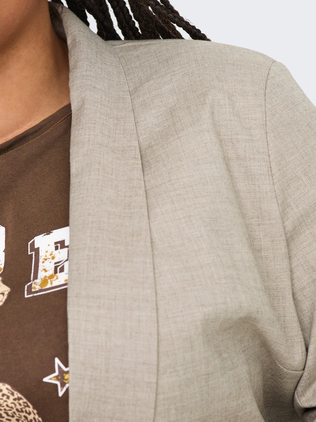ONLY CARMAKOMA Kurzblazer »CARELLY 3/4 LIFE BLAZER WVN« Kunstfaser mit Stretch