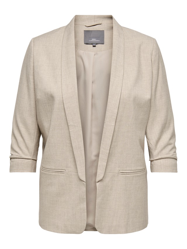 ONLY CARMAKOMA Kurzblazer »CARELLY 3/4 LIFE BLAZER WVN« Kunstfaser mit Stretch
