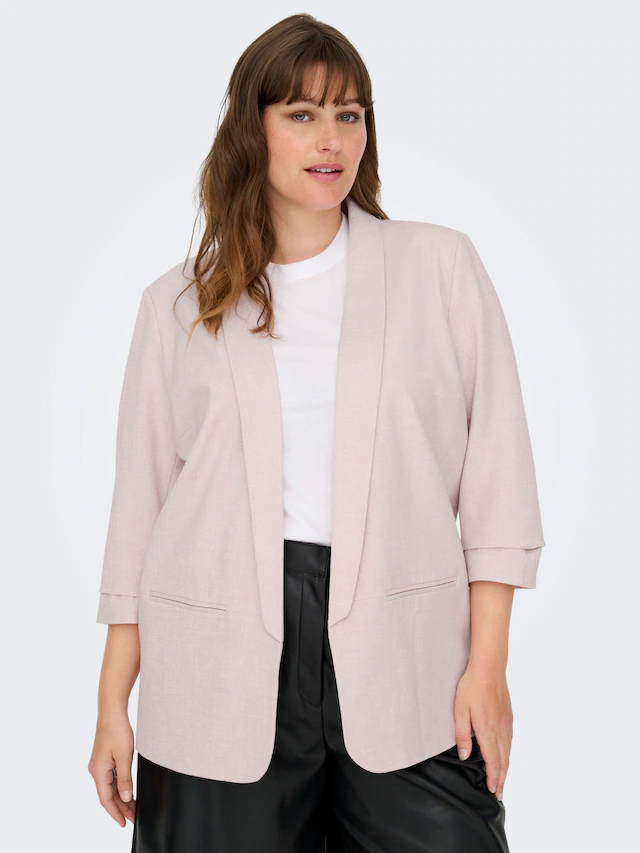 ONLY CARMAKOMA Kurzblazer »CARELLY 3/4 LIFE BLAZER WVN« Kunstfaser mit Stretch