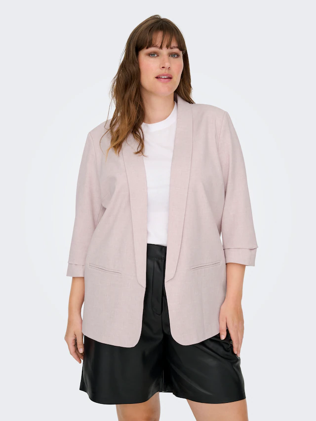 ONLY CARMAKOMA Kurzblazer »CARELLY 3/4 LIFE BLAZER WVN« Kunstfaser mit Stretch