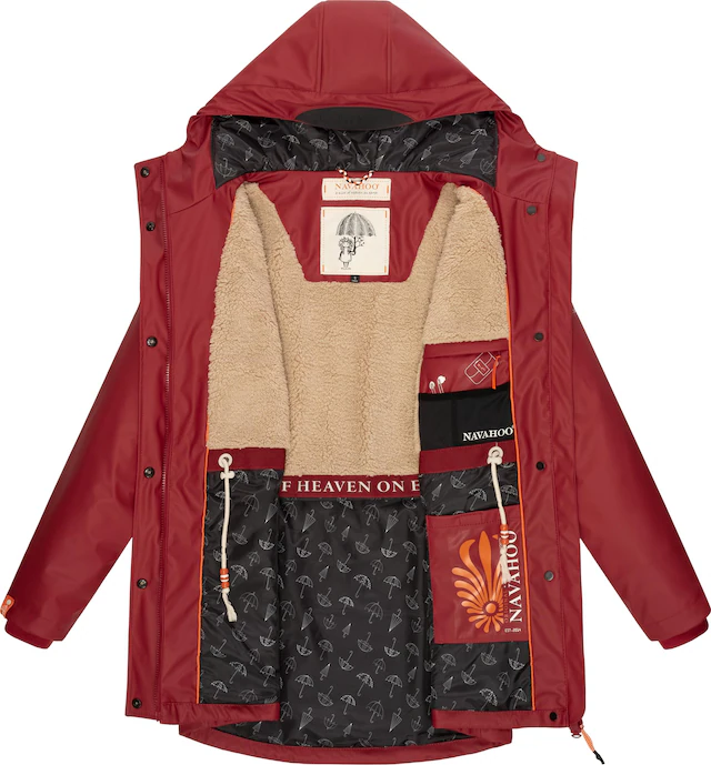 Navahoo Regenmantel »Rainy Forest« modischer Damen Outdoor Regenparka