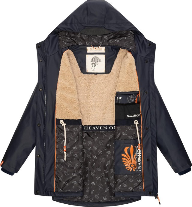 Navahoo Regenmantel »Rainy Forest« modischer Damen Outdoor Regenparka