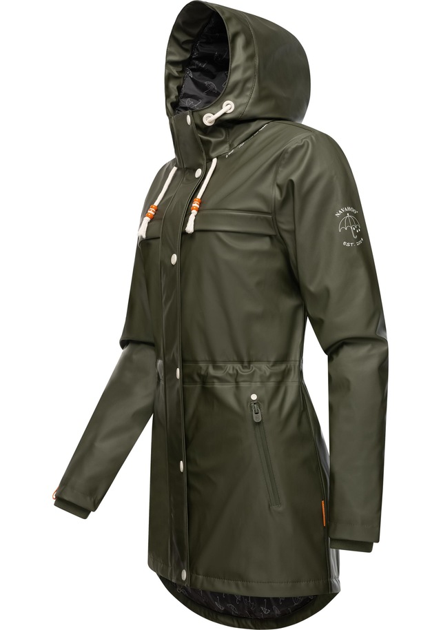 Navahoo Regenmantel »Rainy Forest« modischer Damen Outdoor Regenparka