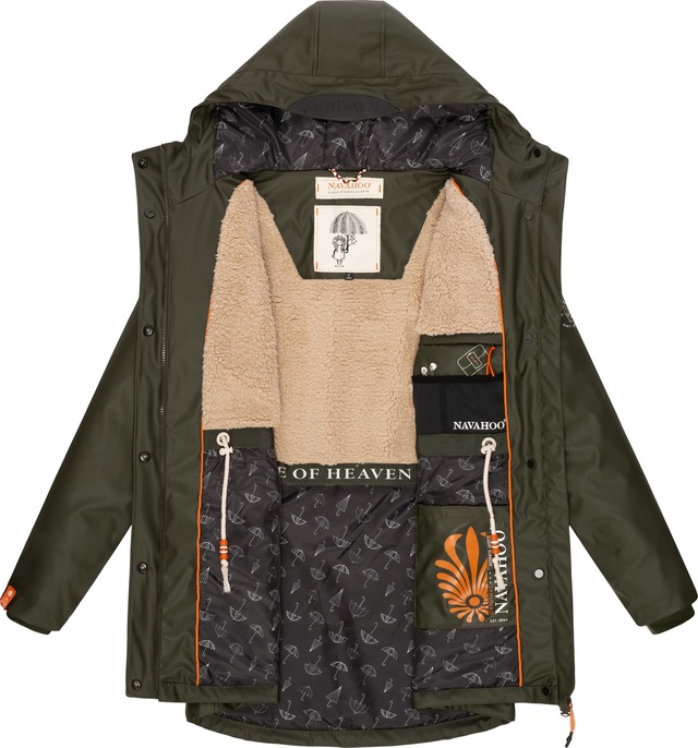Navahoo Regenmantel »Rainy Forest« modischer Damen Outdoor Regenparka
