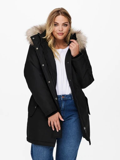 ONLY CARMAKOMA Parka »CARIRENA PARKA COAT OTW« mit Kapuze Kunstfaser, regular fit