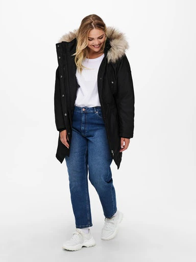 ONLY CARMAKOMA Parka »CARIRENA PARKA COAT OTW« mit Kapuze Kunstfaser, regular fit