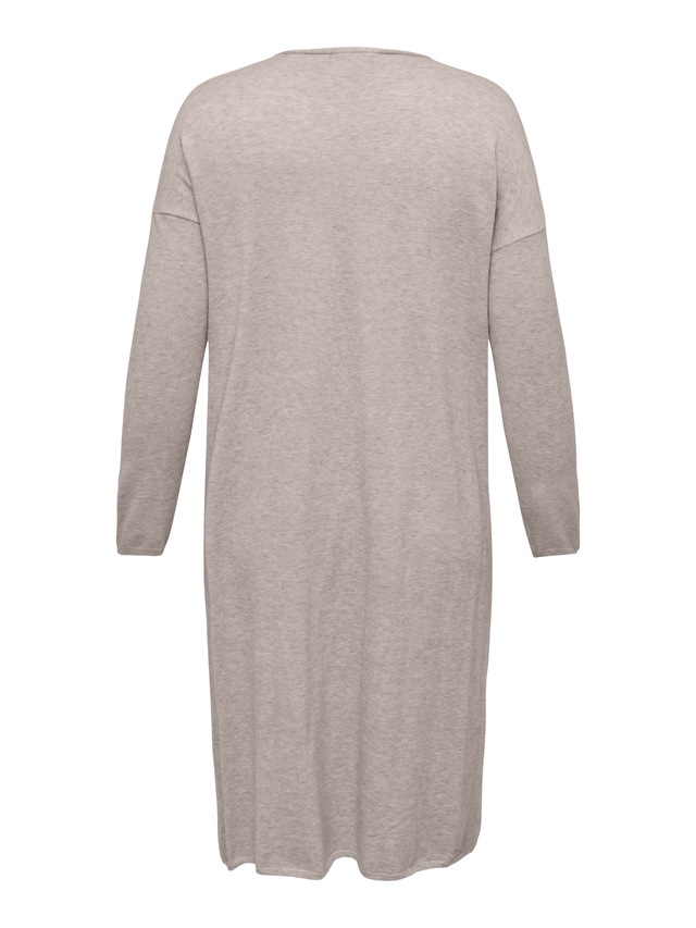 ONLY CARMAKOMA Strickjacke »CARNEW ESLY LS OPEN LONG CARDIGAN NP KNT« Viskosemischung