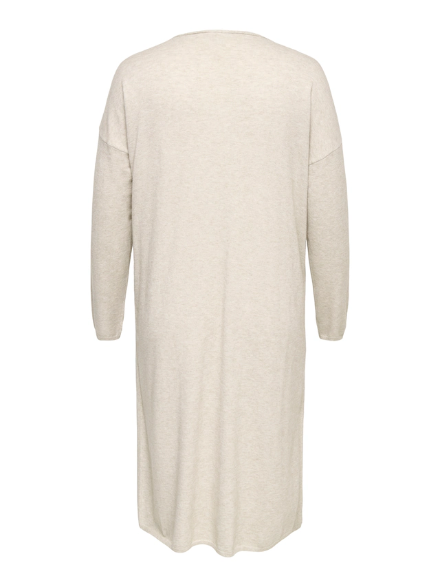 ONLY CARMAKOMA Strickjacke »CARNEW ESLY LS OPEN LONG CARDIGAN NP KNT« Viskosemischung