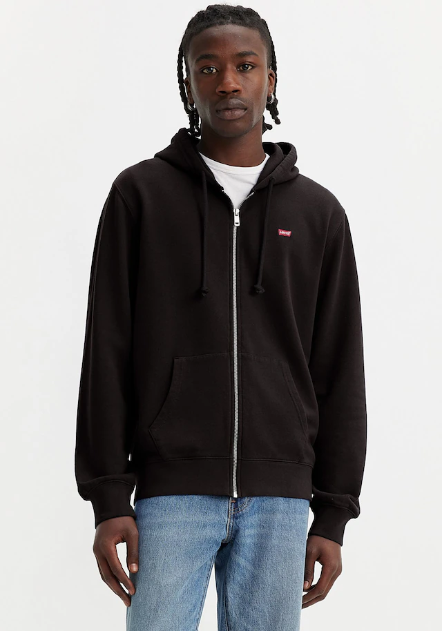 Levi's® Kapuzensweatjacke »NEW ORIGINAL ZIP UP« mit Logo-Stickerei und Kängurutasche