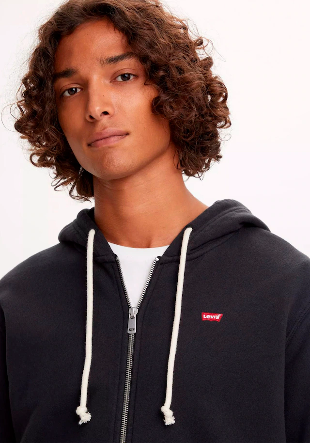 Levi's® Kapuzensweatjacke »NEW ORIGINAL ZIP UP« mit Logo-Stickerei und Kängurutasche