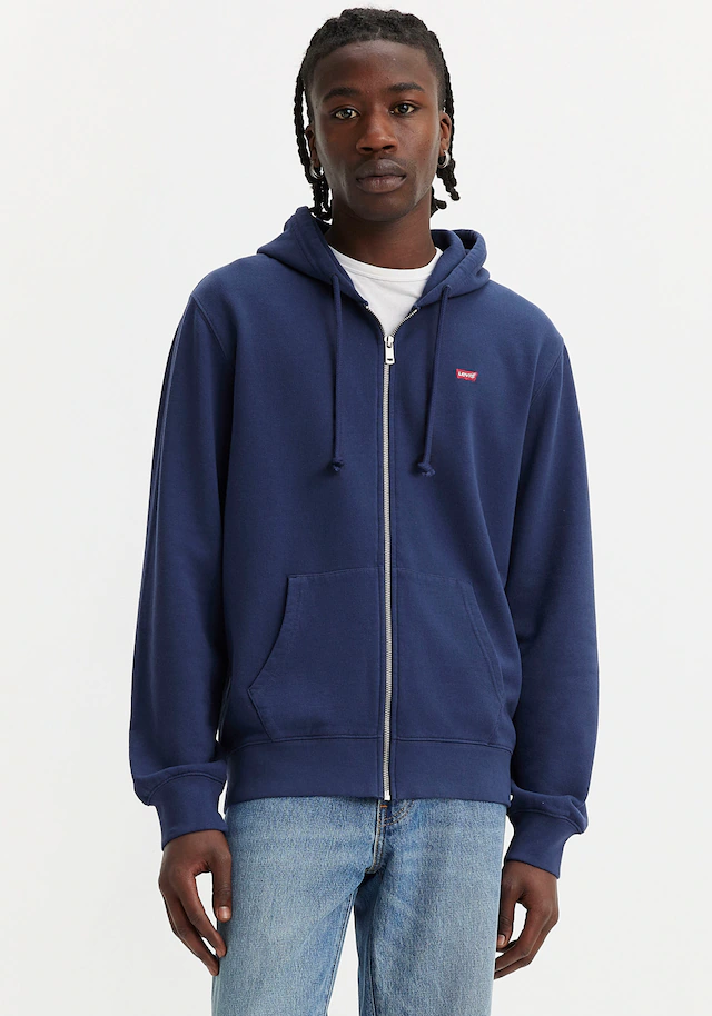 Levi's® Kapuzensweatjacke »NEW ORIGINAL ZIP UP« mit Logo-Stickerei und Kängurutasche