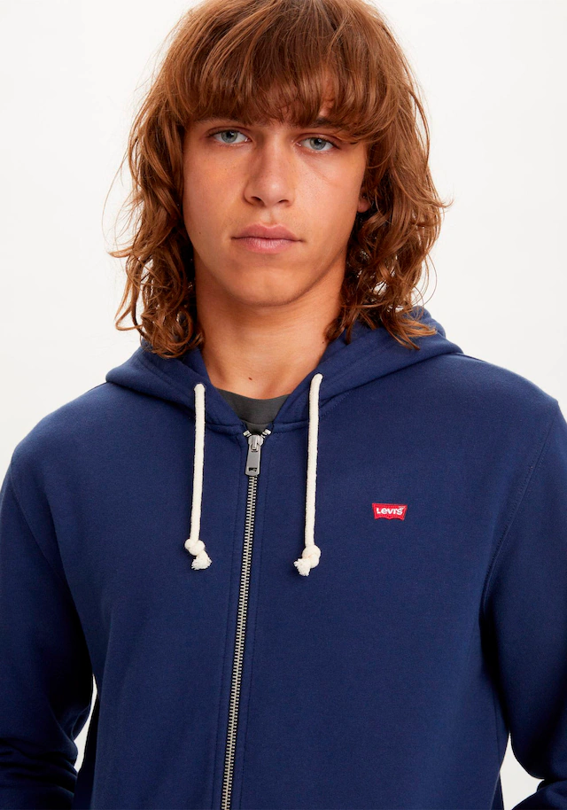 Levi's® Kapuzensweatjacke »NEW ORIGINAL ZIP UP« mit Logo-Stickerei und Kängurutasche