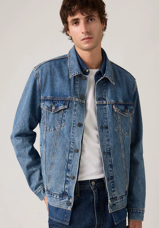 Levi's® Jeansjacke »VINTAGE FIT TRUCKER JKT« ohne Kapuze mit Knopfleiste