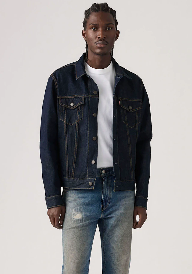 Levi's® Jeansjacke »VINTAGE FIT TRUCKER JKT« ohne Kapuze mit Knopfleiste