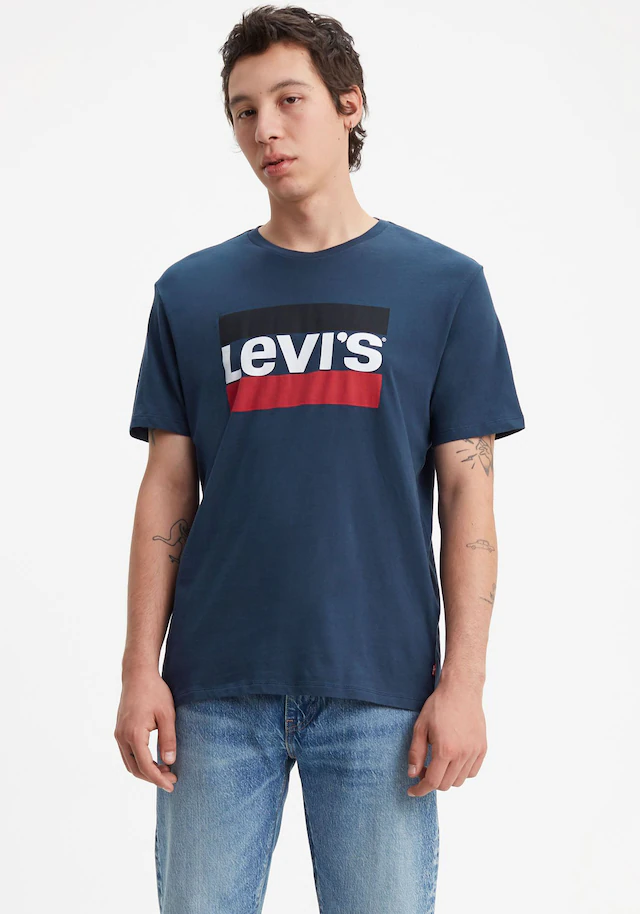 Levi's® T-Shirt mit großem Logoprint
