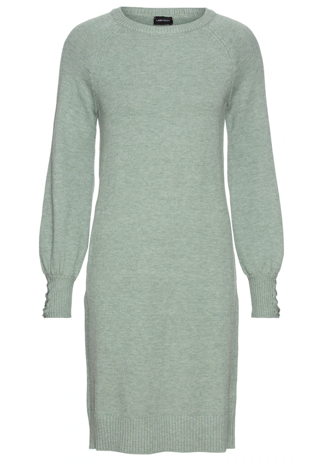 Laura Scott Strickkleid mit Schnürdetail aus Viskosemischung