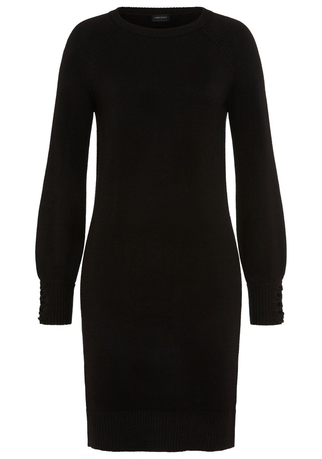 Laura Scott Strickkleid mit Schnürdetail aus Viskosemischung