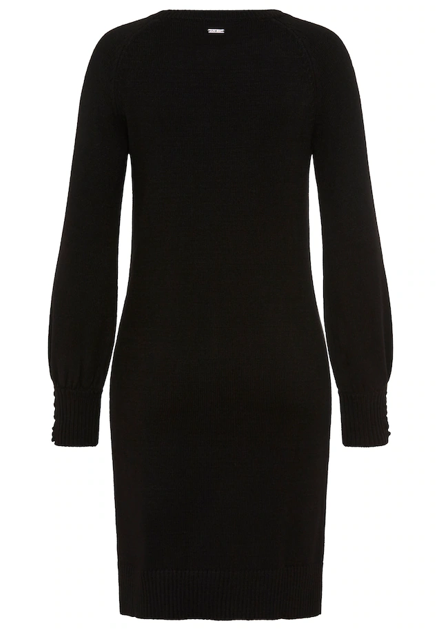 Laura Scott Strickkleid mit Schnürdetail aus Viskosemischung