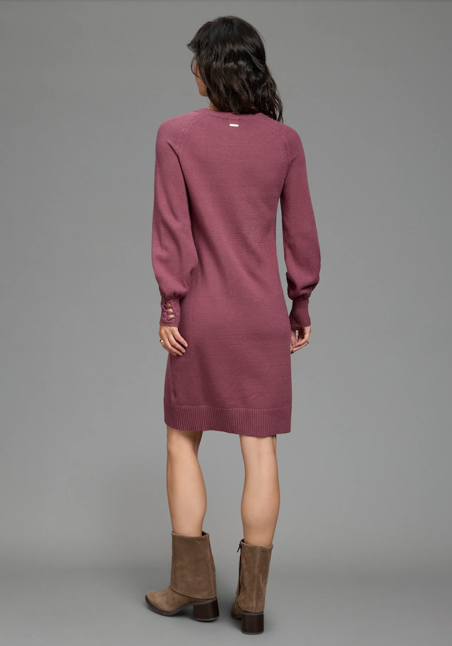 Laura Scott Strickkleid mit Schnürdetail aus Viskosemischung