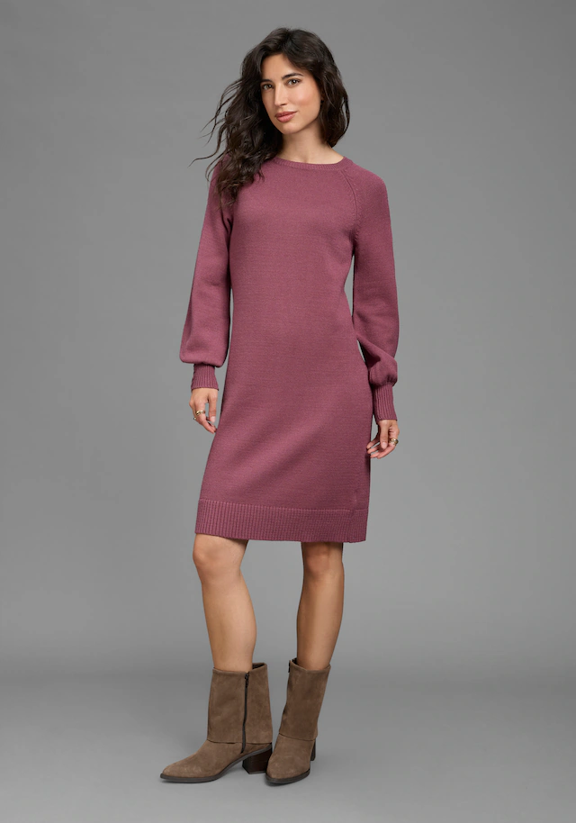 Laura Scott Strickkleid mit Schnürdetail aus Viskosemischung