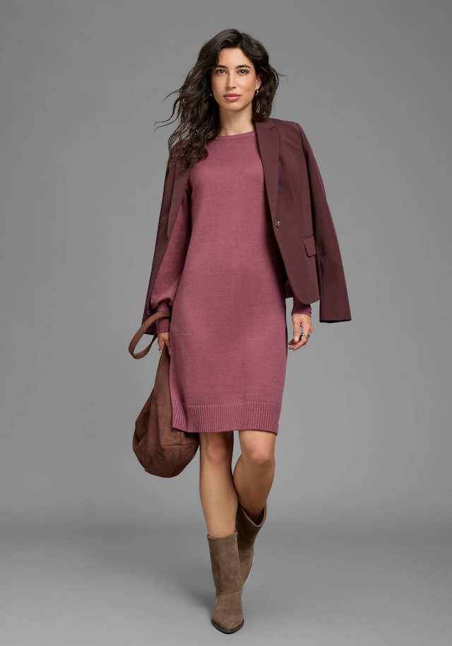 Laura Scott Strickkleid mit Schnürdetail aus Viskosemischung