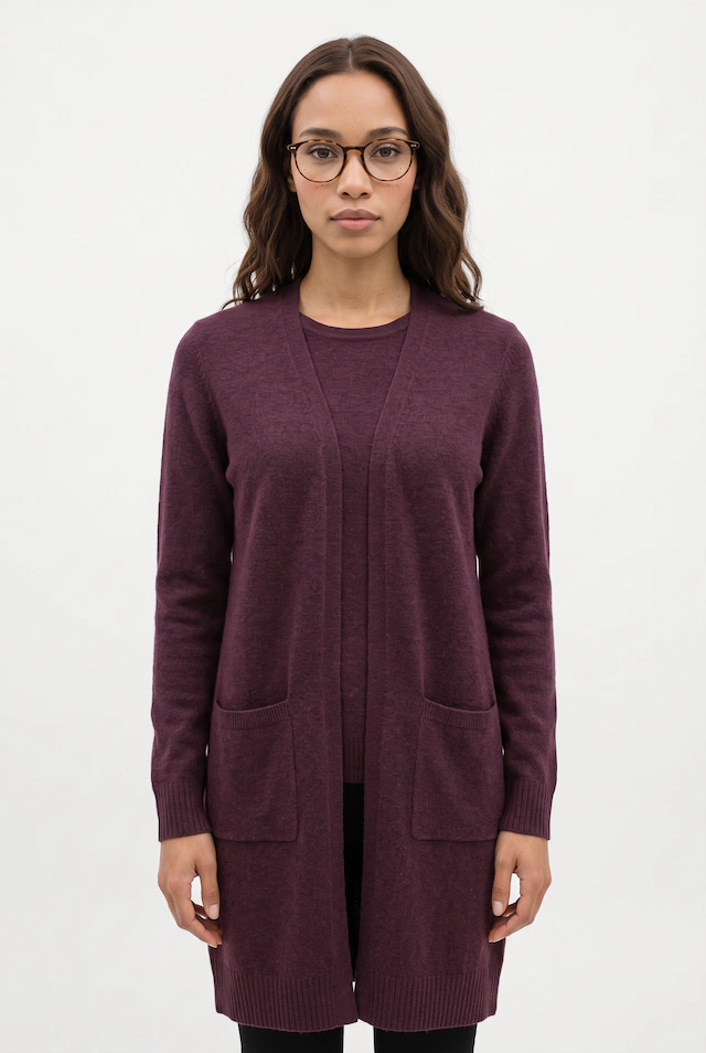 Vila Longstrickjacke »VIRIL LONG L/S KNIT CARDIGAN - NOOS« Viskosemischung, regular fit