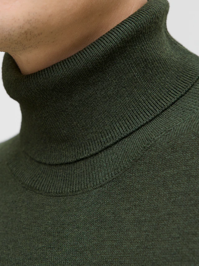 Jack & Jones Rollkragenpullover »JJEEMIL KNIT ROLL NECK NOOS« Baumwollmischung, regular fit
