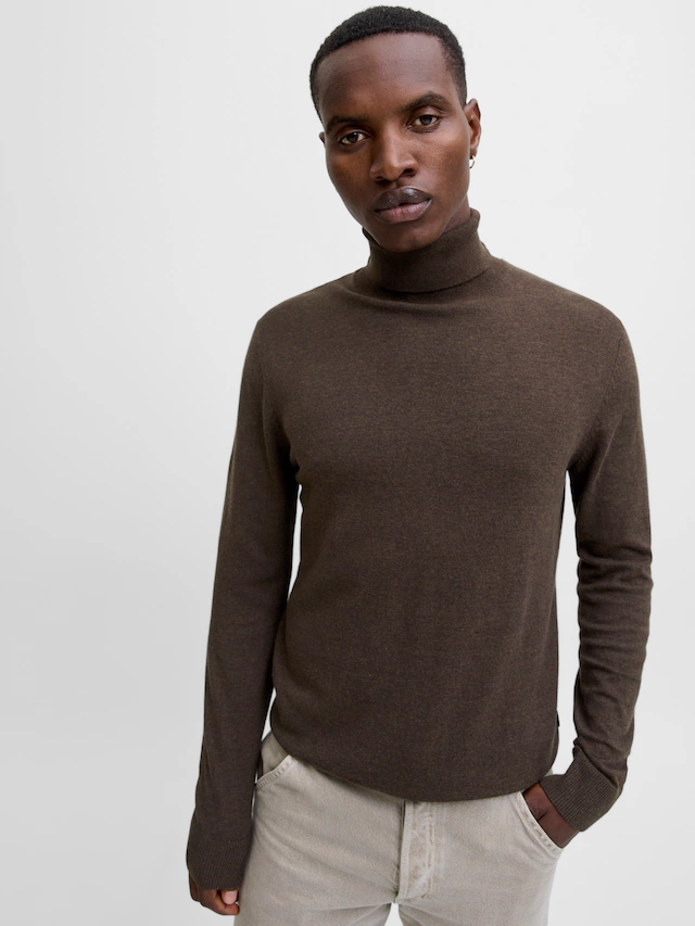 Jack & Jones Rollkragenpullover »JJEEMIL KNIT ROLL NECK NOOS« Baumwollmischung, regular fit