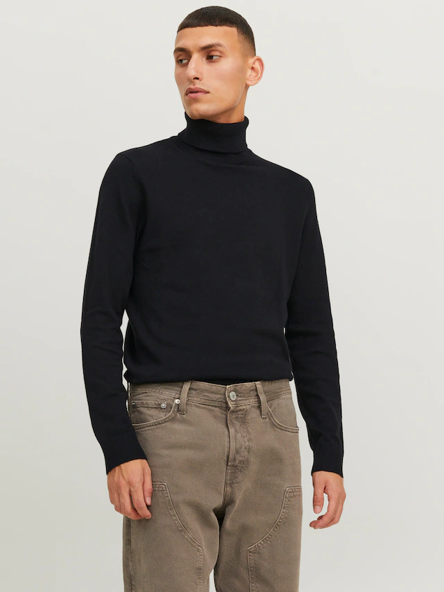 Jack & Jones Rollkragenpullover »JJEEMIL KNIT ROLL NECK NOOS« Baumwollmischung, regular fit
