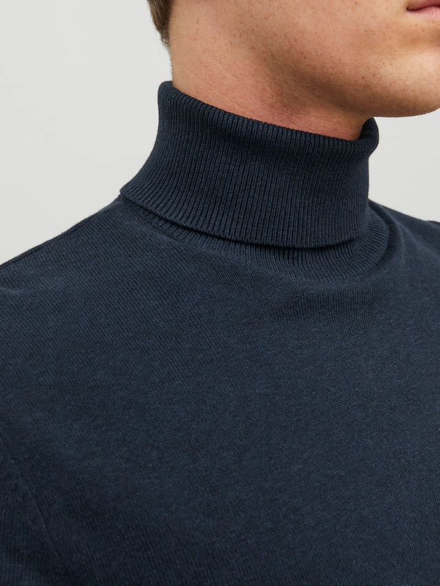Jack & Jones Rollkragenpullover »JJEEMIL KNIT ROLL NECK NOOS« Baumwollmischung, regular fit