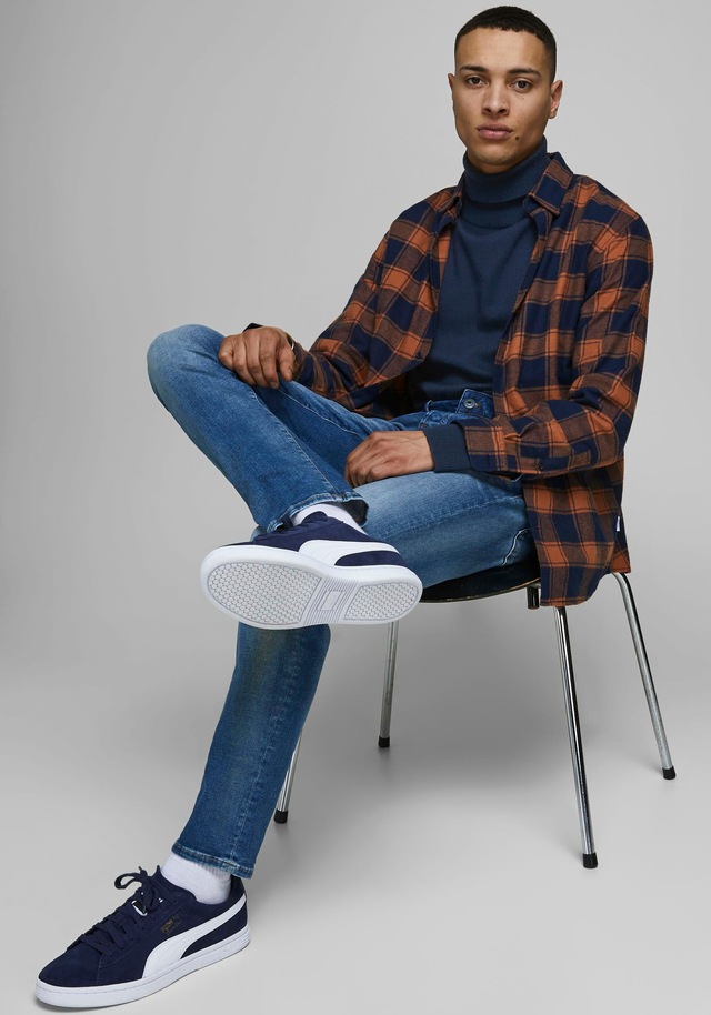 Jack & Jones Rollkragenpullover »JJEEMIL KNIT ROLL NECK NOOS« Baumwollmischung, regular fit