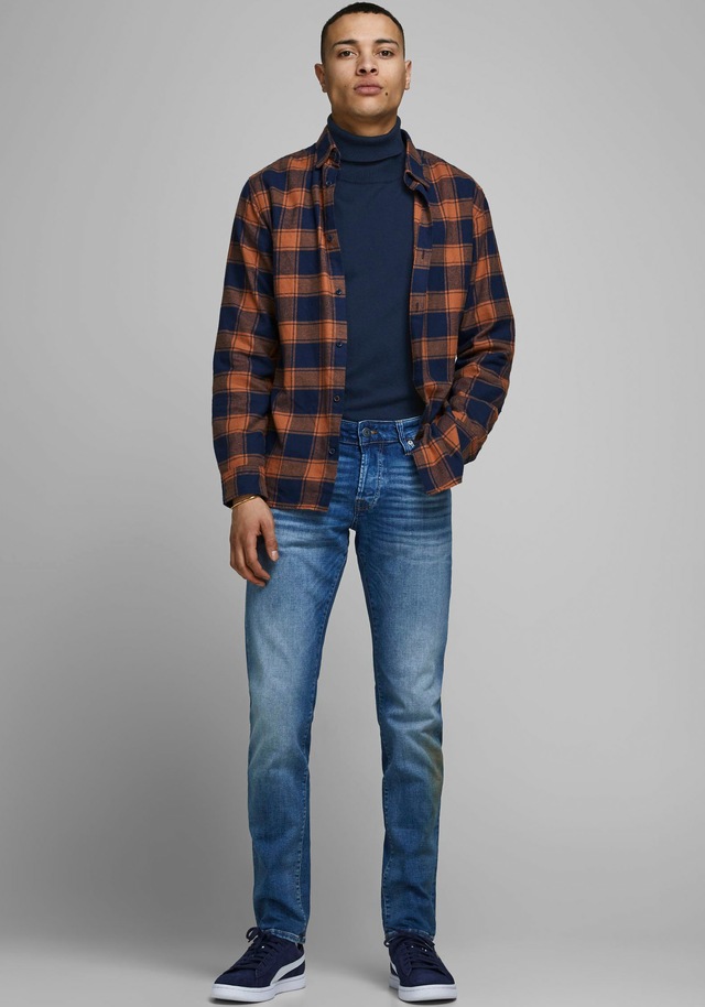 Jack & Jones Rollkragenpullover »JJEEMIL KNIT ROLL NECK NOOS« Baumwollmischung, regular fit