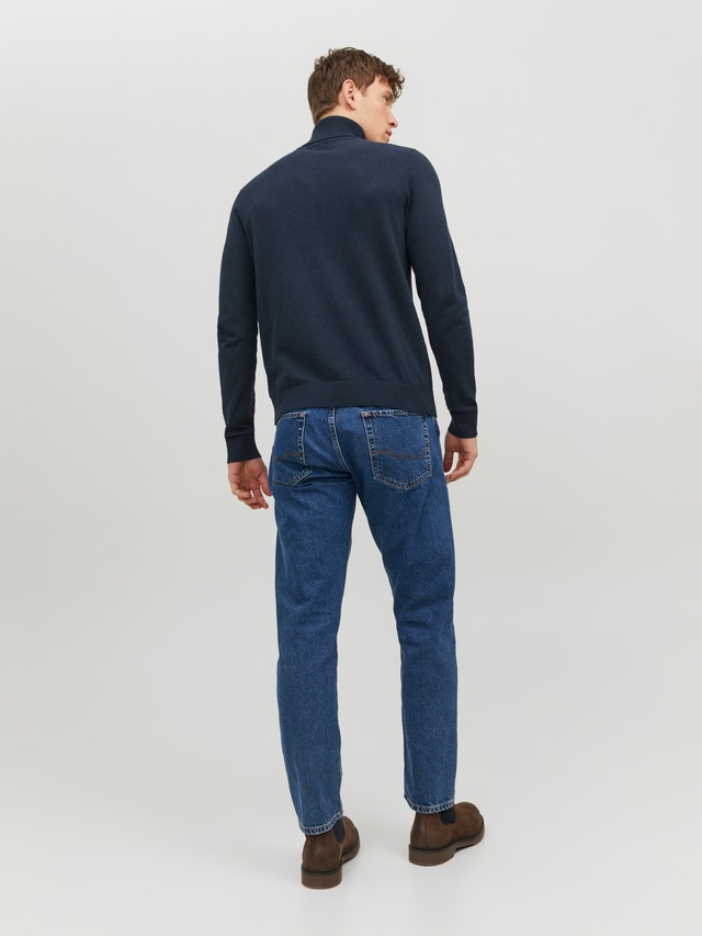 Jack & Jones Rollkragenpullover »JJEEMIL KNIT ROLL NECK NOOS« Baumwollmischung, regular fit
