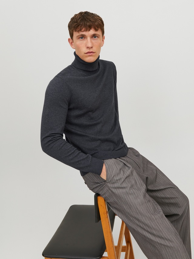 Jack & Jones Rollkragenpullover »JJEEMIL KNIT ROLL NECK NOOS« Baumwollmischung, regular fit