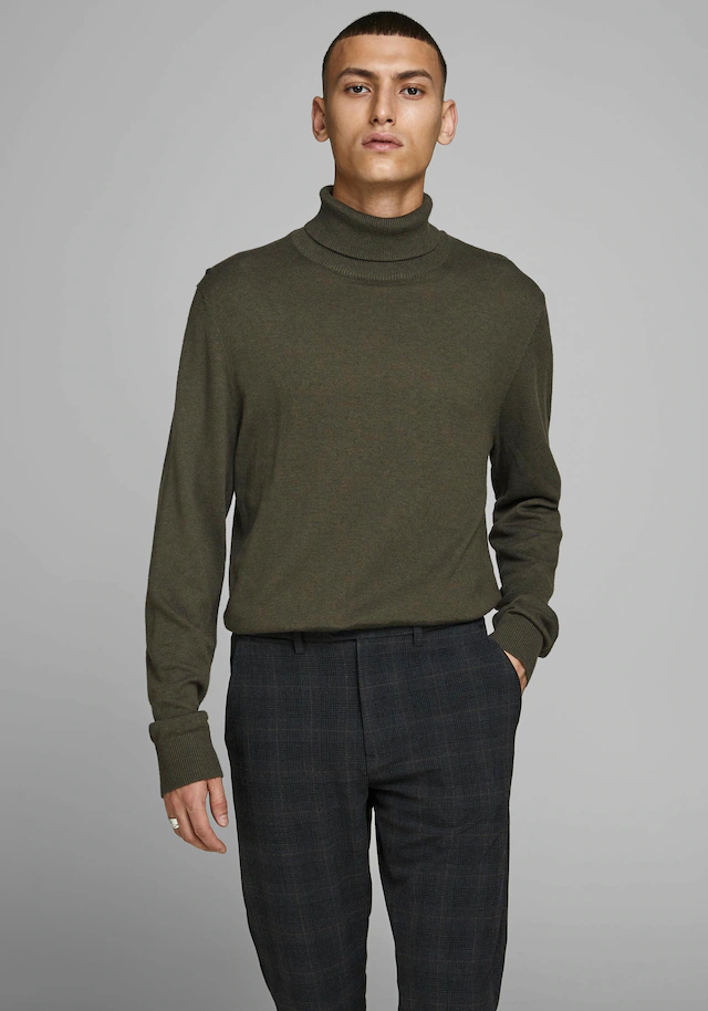 Jack & Jones Rollkragenpullover »JJEEMIL KNIT ROLL NECK NOOS« Baumwollmischung, regular fit