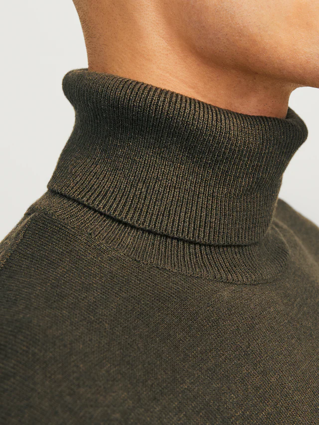 Jack & Jones Rollkragenpullover »JJEEMIL KNIT ROLL NECK NOOS« Baumwollmischung, regular fit