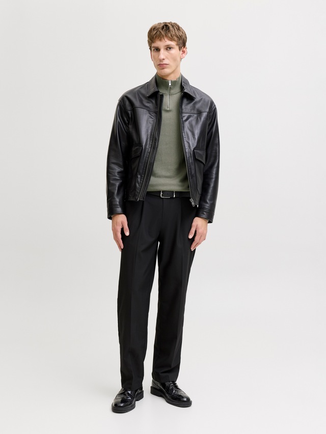 Jack & Jones Troyer »JJEEMIL KNIT HALF ZIP NOOS« Baumwollmischung, regular fit