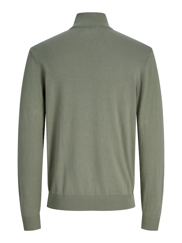 Jack & Jones Troyer »JJEEMIL KNIT HALF ZIP NOOS« Baumwollmischung, regular fit