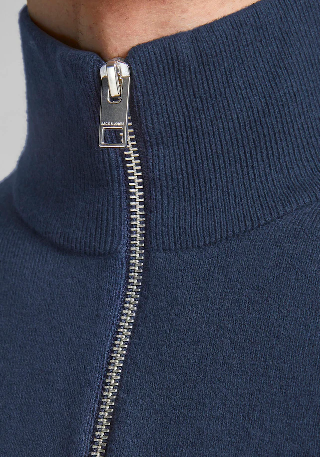 Jack & Jones Troyer »JJEEMIL KNIT HALF ZIP NOOS« Baumwollmischung, regular fit