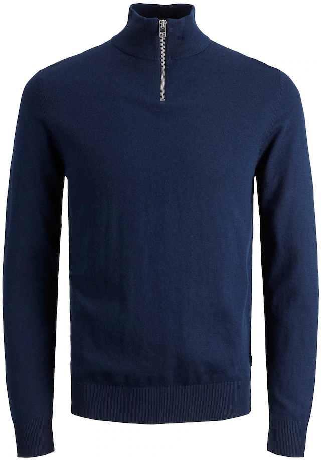 Jack & Jones Troyer »JJEEMIL KNIT HALF ZIP NOOS« Baumwollmischung, regular fit