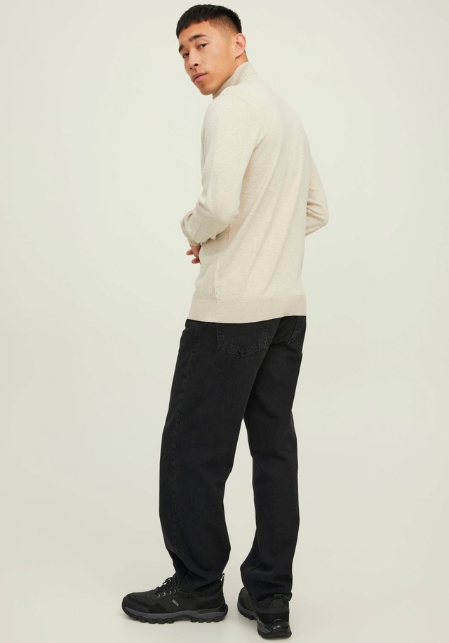 Jack & Jones Troyer »JJEEMIL KNIT HALF ZIP NOOS« Baumwollmischung, regular fit