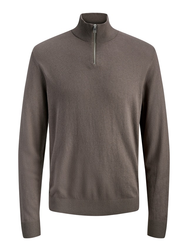 Jack & Jones Troyer »JJEEMIL KNIT HALF ZIP NOOS« Baumwollmischung, regular fit