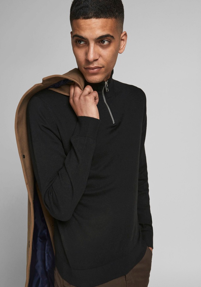 Jack & Jones Troyer »JJEEMIL KNIT HALF ZIP NOOS« Baumwollmischung, regular fit