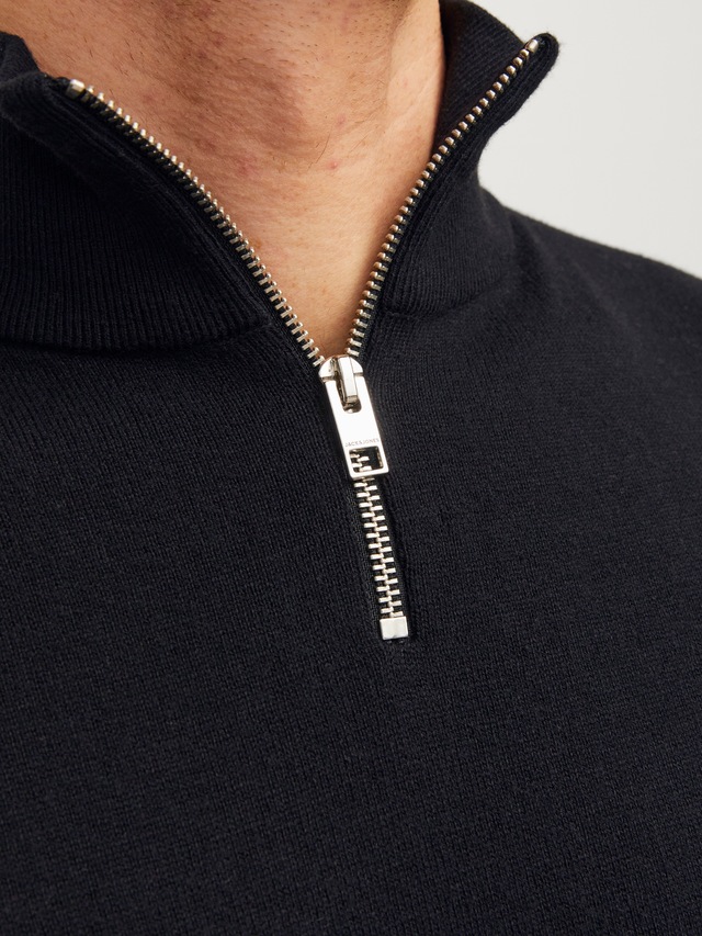 Jack & Jones Troyer »JJEEMIL KNIT HALF ZIP NOOS« Baumwollmischung, regular fit
