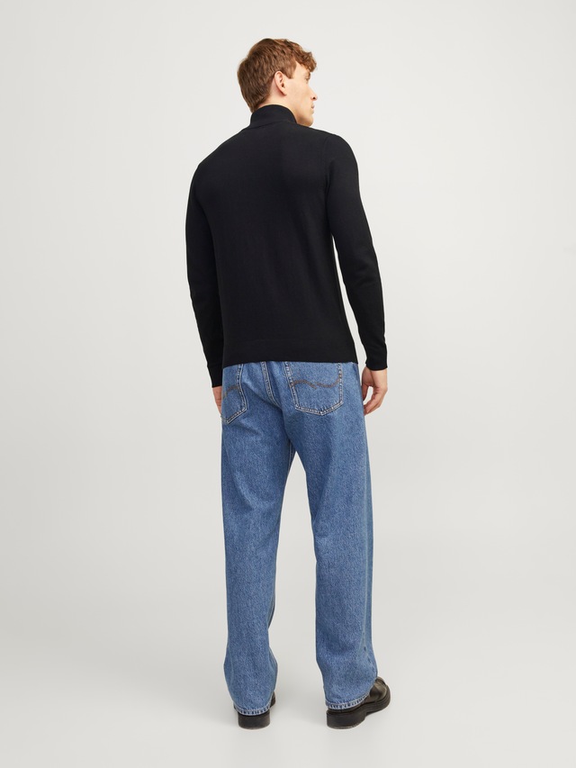 Jack & Jones Troyer »JJEEMIL KNIT HALF ZIP NOOS« Baumwollmischung, regular fit